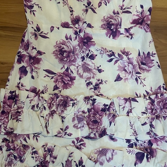 DO+BE Purple and White Floral Dress - Picture 2 of 4